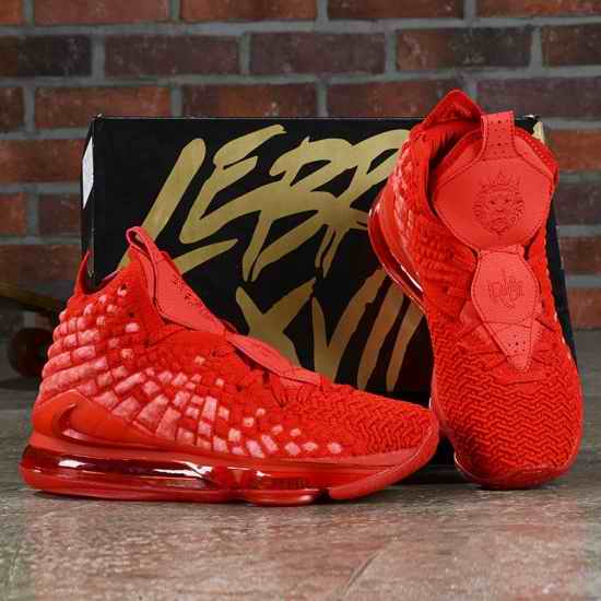 Lebron James XVII Men Shoes Colleage Red-2